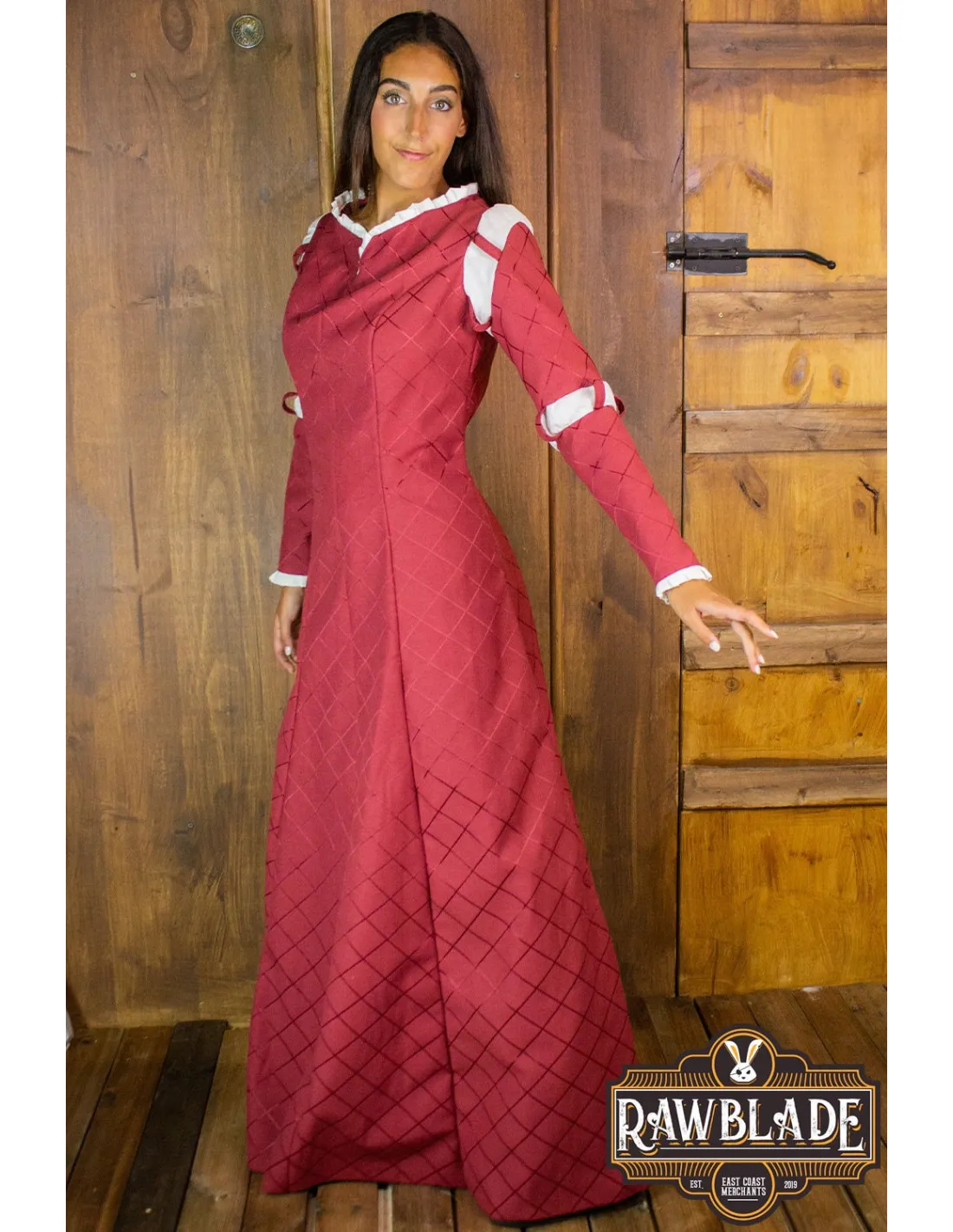 Robe médiévale Merida - Rouge ⚔️ Boutique Épées