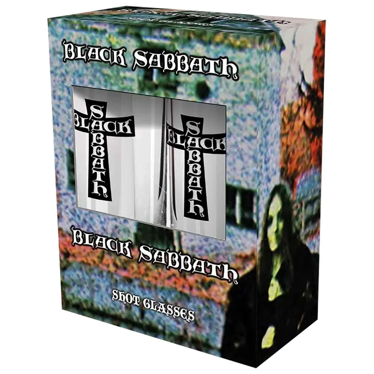 Set de 2 Verres à Shooter BLACK SABBATH - Cross - Rock A Gogo
