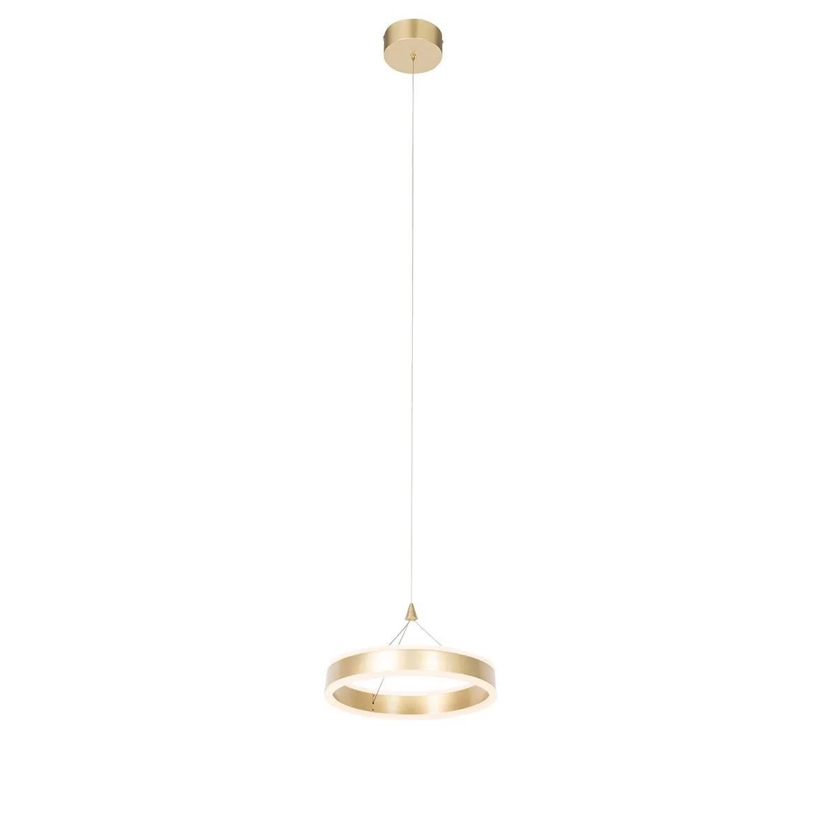 Suspension laiton 30 cm avec LED dimmable en 3 étapes - Lyani