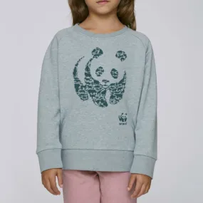 Sweat animaux en coton bio (bleu glacier)