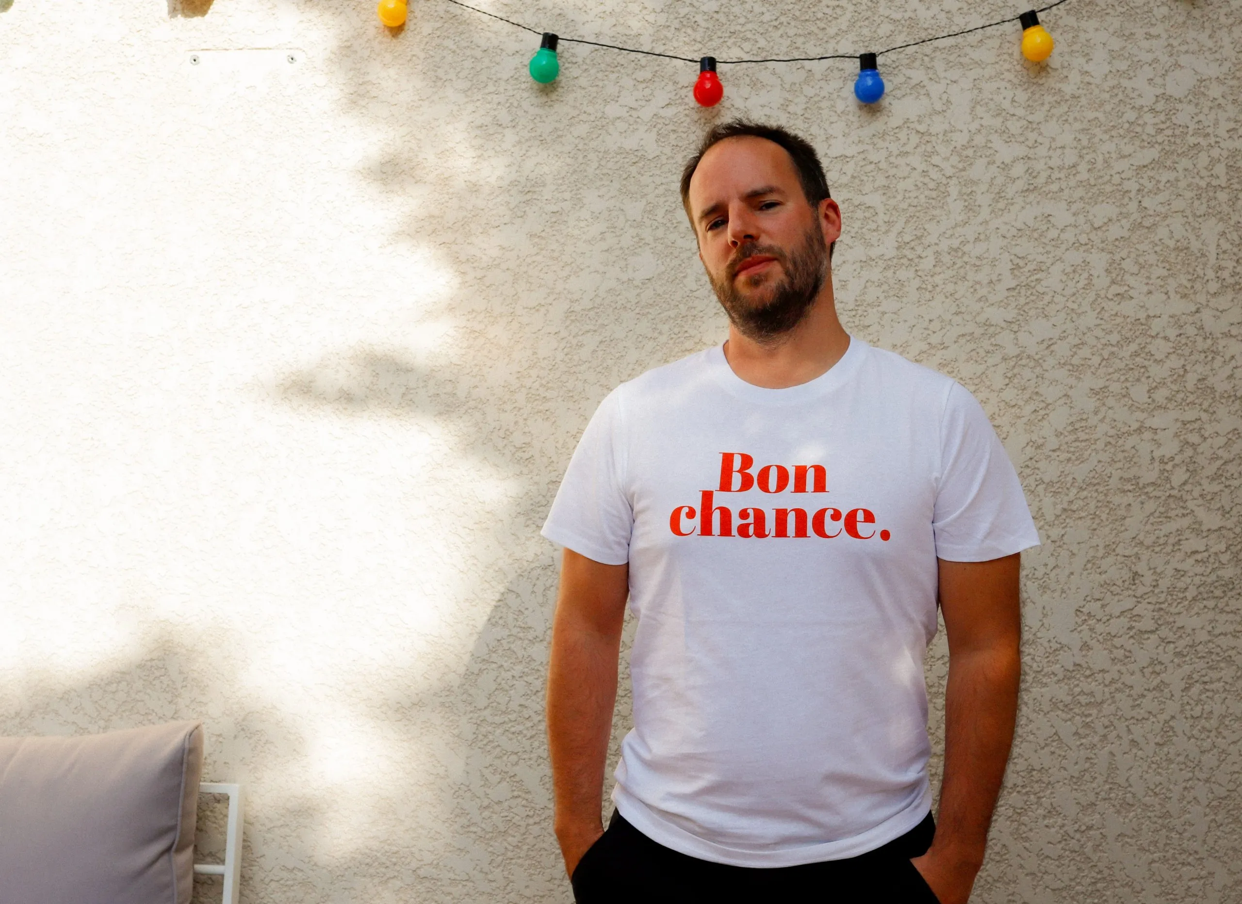 T-shirt coupe mixte Bon Chance - Odette & Lulu