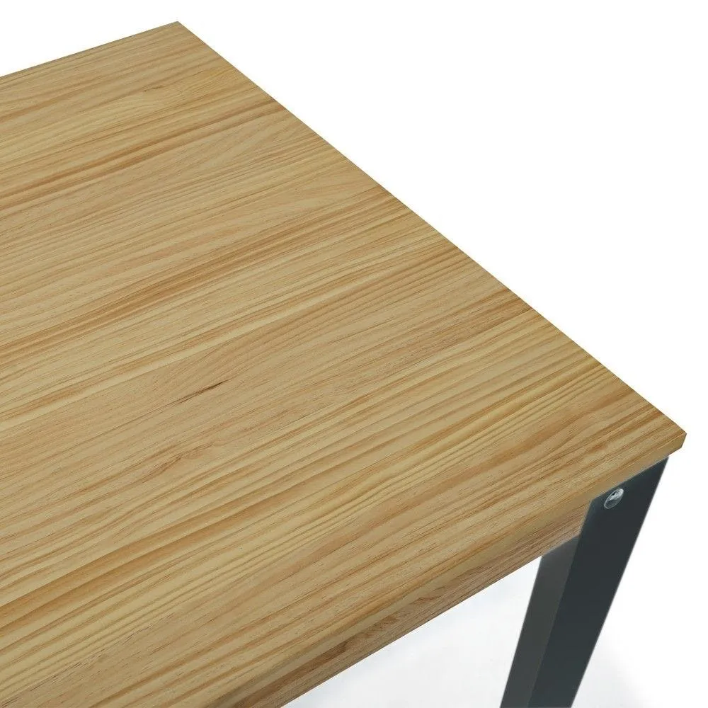 Table mange debout lunds 60x100x110cm anthracite-naturel