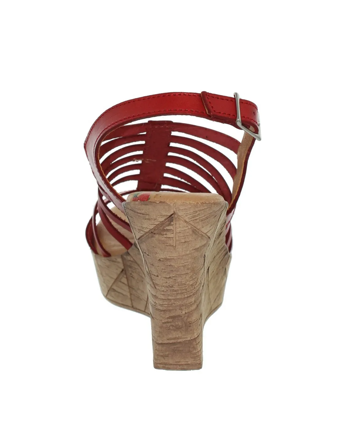 Talons compensés Marila ref_neox39489-rouge