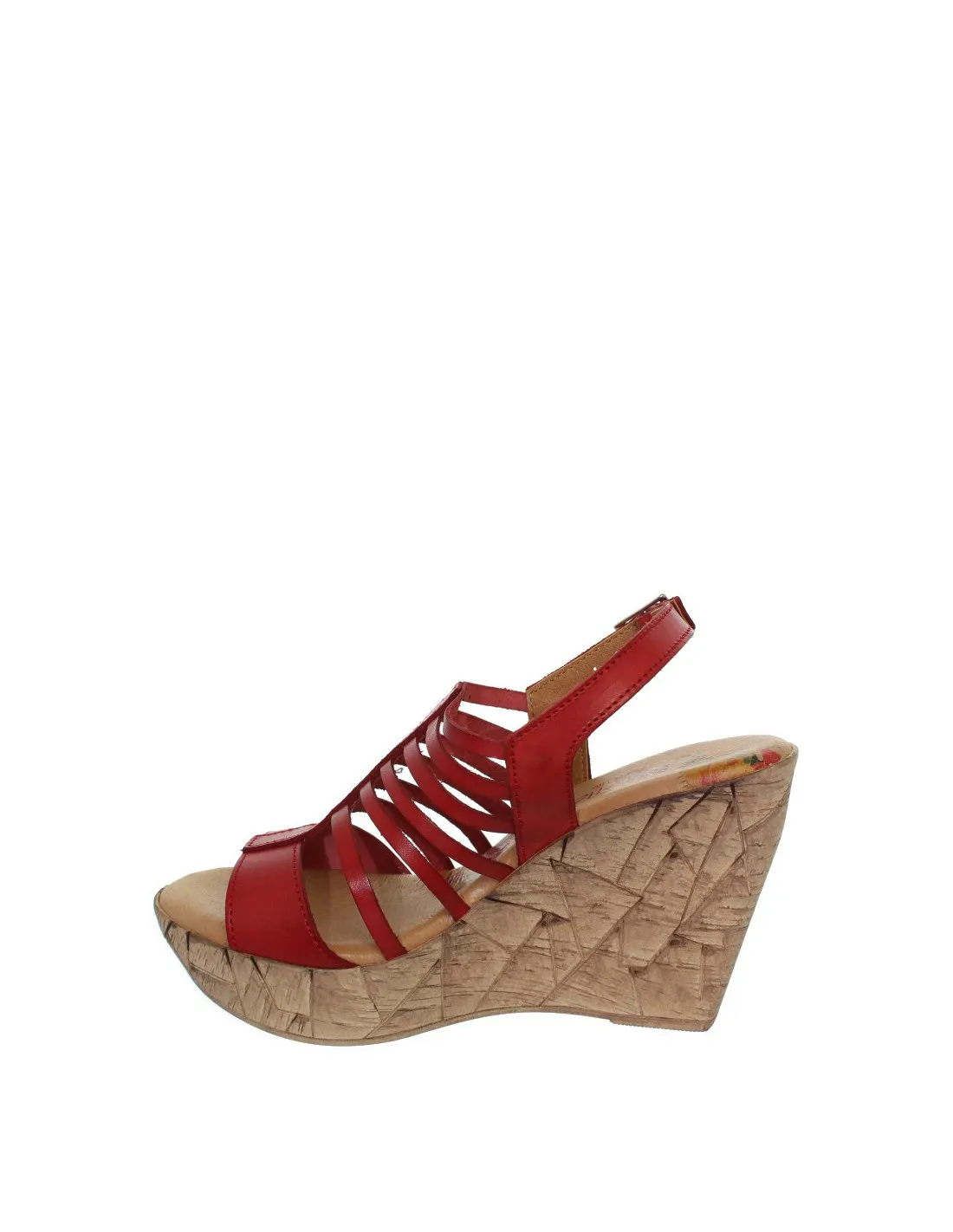 Talons compensés Marila ref_neox39489-rouge
