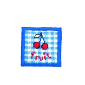 Thermocollant - fruit cerise - 25x25mm - écusson à coudre - e204