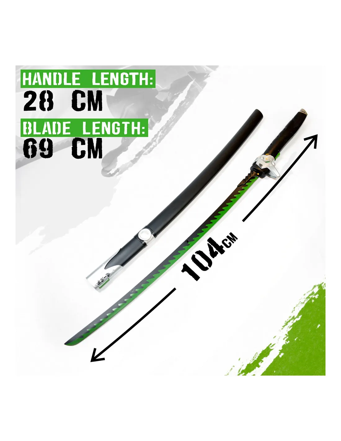 Épée décorative non officielle d'Overwatch Genji ⚔️ Boutique Épées